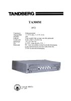 Tandberg TA-300-M - Schematic 